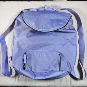 Under Armour Womens Periwinkle Blue Lightweight Sporty Backpack School Gym Bag